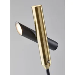 LED Vega Torchiere Black/Brass (Includes LED Light Bulb) - Adesso -Adesso Store GUEST 3f55d9fd 4eef 4d88 8b6d 6b1dab848fb1
