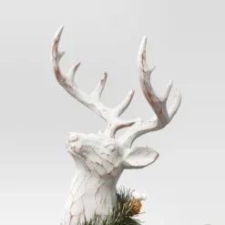 18" Standing Reindeer Animal Sculpture - Wondershop™ White -Adesso Store GUEST 4003e19a 9d46 47f3 ab89 3d1ef750590c
