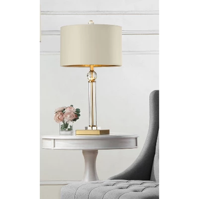 29.5" Traditional Metal Table Lamp With Crystal Accents Gold - Ore International 2 29.5" Traditional Metal Table Lamp With Crystal Accents Gold - Ore International - Image 2