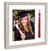 Americanflat 13x13 Graduation Frame With Tempered Shatter-resistant Glass - 2 Opening Mat Displays 8"x10" Diploma Or Certificate And Tassle - Available In A Variety Of Colors