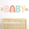 Big Dot Of Happiness Hello Rainbow - Peel And Stick Boho Baby Shower Standard Banner Wall Decals - Baby