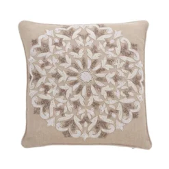 Saro Lifestyle Embroidered Poly-Filled Pillow With Beaded Design -Adesso Store GUEST 46716246 85e2 47d3 9af1 752f7c5b90d7