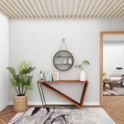 Metal Round 2 Shelf Wall Shelf With Hanging Rope Black - Olivia & May -Adesso Store GUEST 46cee1c9 2b61 47d9 a7a7 7feccfce58c9