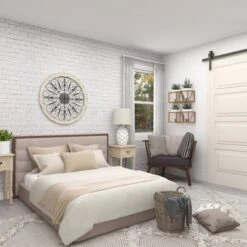 Wood Distressed Scroll Window Inspired Wall Decor With Metal Scrollwork Relief White - Olivia & May -Adesso Store GUEST 48af6f08 8a91 40f5 99c9 29ec466b758b