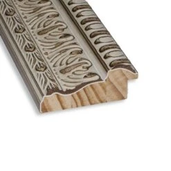 24" X 30" Non-Beveled Fair Baroque Cream Wood Wall Mirror - Amanti Art