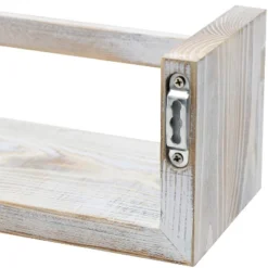 Sorbus Rustic Wooden Floating Shelves Set Of 3 Gray -Adesso Store GUEST 4b841d0a 86e6 4578 991d 39aed534e215