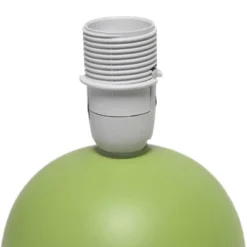 8.66" Petite Ceramic Orb Base Bedside Table Desk Lamp With Matching Tapered Drum Fabric Shade Green - Creekwood Home -Adesso Store GUEST 4d31ac43 c29f 428a b29f 7bd91f28cb59