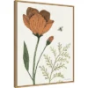 22" X 28" Springtime I Warm By Sara Zieve Miller Framed Canvas Wall Art Light Brown - Amanti Art