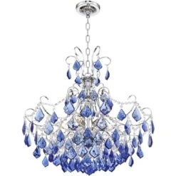 Vienna Full Spectrum Alpine Chrome Chandelier 26" Wide French Blue Crystal 6-Light Fixture For Dining Room House Foyer Kitchen Island Entryway Bedroom 13 Vienna Full Spectrum Alpine Chrome Chandelier 26" Wide French Blue Crystal 6-Light Fixture For Dining Room House Foyer Kitchen Island Entryway Bedroom -Adesso Store GUEST 4e216b5f 58f7 4025 bc03 185737bbf34d