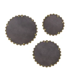 3pc Marlowe Gold Beaded Round Wall Mirror Set - Madison Park -Adesso Store GUEST 4ed4338b b852 4292 ae5f 74d60f36af45