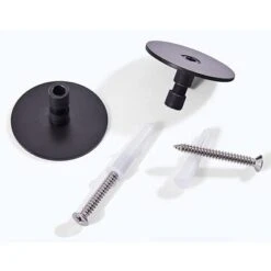 Moon Mirror P01-S10-O2230B 22 X 30 Inch Modern Oval Wall Mounted Hanging Bathroom Vanity Mirror With Stainless Steel Metal Frame, Matte Black