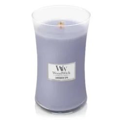 21.5oz Large Hourglass Jar Candle Lavender Spa - WoodWick