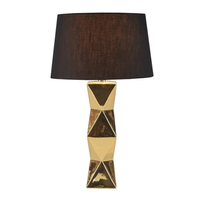 Kenlyn Ceramic Table Lamp Gold - Ink+Ivy 3 Kenlyn Ceramic Table Lamp Gold - Ink+Ivy - Image 3