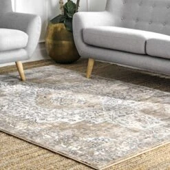 NuLOOM Vintage Medallion Thea Area Rug