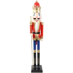 Sunnydaze Decor Sunnydaze Arnold The Strong Indoor Decorative Traditional Christmas Wooden Nutcracker Statue, 48-Inch -Adesso Store GUEST 53ca4ff5 6ea3 4770 9337 e0be4ae15834