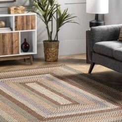 NuLOOM Gwyneth Braided Borders Indoor And Outdoor Patio Area Rug -Adesso Store GUEST 5433c7c6 8503 4309 9374 5661bac53252