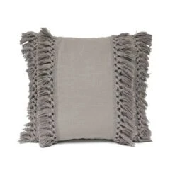 20"x20" Oversize Modern Tassel Square Throw Pillow - Lush Décor -Adesso Store GUEST 5452502d a544 462a 86dd 65f600375c0f