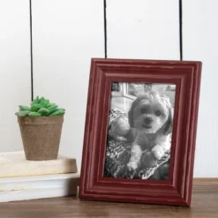 Red Decorative Distressed Wood Picture Frame - Foreside Home & Garden -Adesso Store GUEST 551ee604 cd7f 47d6 a395 d462c58c8cb9