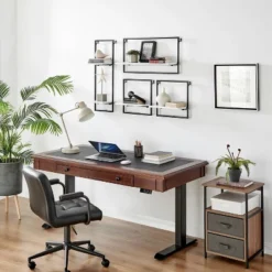 4pc Framed Wall Shelf Set White - Danya B. -Adesso Store GUEST 5550b7f3 45d2 474e 9126 28eb420e7759