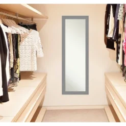 Framed Bathroom Vanity Wall Mirror Brushed Nickel - Amanti Art -Adesso Store GUEST 55ee06a8 5915 4ffb 8c03 7e95322a62dd