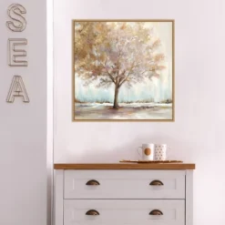 22" X 22" Infinite Peace By Eva Watts Framed Canvas Wall Art Light Brown - Amanti Art -Adesso Store GUEST 568fac2c cd89 400e ab8a a1ac51db6d41