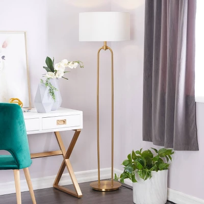 Metal Paper Clip Floor Lamp Gold - CosmoLiving By Cosmopolitan 1 Metal Paper Clip Floor Lamp Gold - CosmoLiving By Cosmopolitan