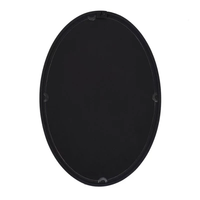 Wood Oval Mirror With Beaded Trim Black - StyleCraft 2 Wood Oval Mirror With Beaded Trim Black - StyleCraft - Image 2