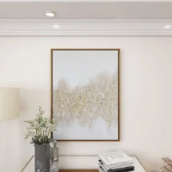 Glam Metal Abstract Framed Wall Art With Gold Frame Gold - CosmoLiving By Cosmopolitan -Adesso Store GUEST 59214a3a f357 46e8 a558 5635364e2ad0