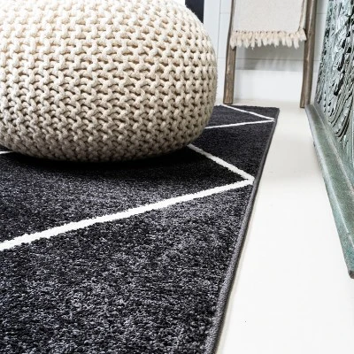 Cole Minimalist Diamond Trellis Round Area Rug - JONATHAN Y 3 Cole Minimalist Diamond Trellis Round Area Rug - JONATHAN Y - Image 3