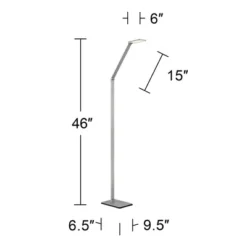 Possini Euro Design Bentley Modern Task Floor Lamp 61" Tall Silver LED Touch On Off Adjustable Head For Living Room Reading Bedroom Office House Home 12 Possini Euro Design Bentley Modern Task Floor Lamp 61" Tall Silver LED Touch On Off Adjustable Head For Living Room Reading Bedroom Office House Home -Adesso Store GUEST 5acd9afb cd48 46c0 b1f6 0ad88cb90cbe