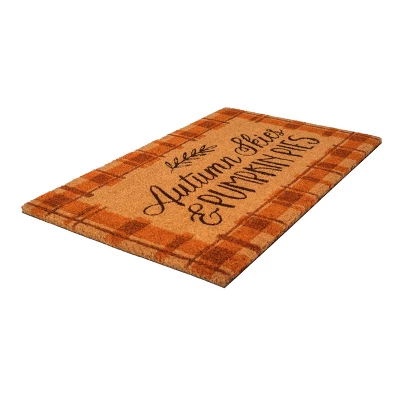 1'4" X 2'4" Autumn Skies Pumpkin Pies Indoor/Outdoor Coir Doormat Orange/Brown - Entryways 3 1'4" X 2'4" Autumn Skies Pumpkin Pies Indoor/Outdoor Coir Doormat Orange/Brown - Entryways - Image 3