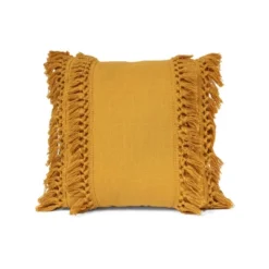 20"x20" Oversize Modern Tassel Square Throw Pillow - Lush Décor -Adesso Store GUEST 5c7d4d35 cc2d 4ea6 a662 f875a006ea14