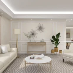 Modern Metal Floral 3D Wire Wall Decor With Crystal Embellishments Black - Olivia & May -Adesso Store GUEST 5f855183 fb57 48f5 b934 36e5a79d3da6