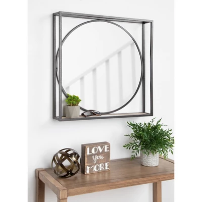 24" X 4" McCauley Decorative Metal Mirror With Shelf Bronze - Kate And Laurel 4 24" X 4" McCauley Decorative Metal Mirror With Shelf Bronze - Kate And Laurel - Image 4