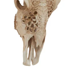 Polystone Cow Carved Skull Wall Decor - Olivia & May -Adesso Store GUEST 5fc95edb f455 41f8 9f1c 86e016465973
