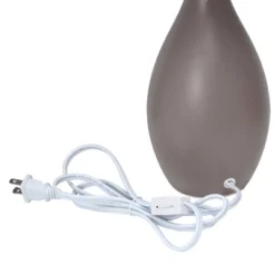 18.11" Traditional Standard Ceramic Dewdrop Table Desk Lamp With Matching Fabric Shade Gray - Creekwood Home 8 18.11" Traditional Standard Ceramic Dewdrop Table Desk Lamp With Matching Fabric Shade Gray - Creekwood Home -Adesso Store GUEST 60f62469 f426 42b0 bb72 b8988ed2a041