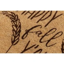 1'4" X 2'4" Happy Fall Y'all Indoor/Outdoor Coir Doormat Black/Brown - Entryways -Adesso Store GUEST 64e4ed57 7036 40f8 9c72 9abfc508dd98