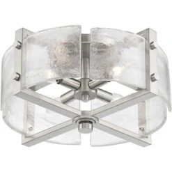 Possini Euro Design Prane Modern Industrial Ceiling Light Semi Flush Mount Fixture 17" Wide Brushed Nickel 4-Light Warped Glass For Bedroom Kitchen 12 Possini Euro Design Prane Modern Industrial Ceiling Light Semi Flush Mount Fixture 17" Wide Brushed Nickel 4-Light Warped Glass For Bedroom Kitchen -Adesso Store GUEST 67a99e33 3ded 4f1c 8926 ed44f24e2ae9