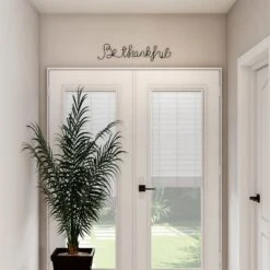 Metal Cutout- Be Thankful Cursive Cutout Sign-3D Word Art Home Accent Decor-Perfect For Modern Rustic Or Vintage Farmhouse Style By Hastings Home -Adesso Store GUEST 67c950dd 26b5 49a7 be4c 93cea6ccab3e