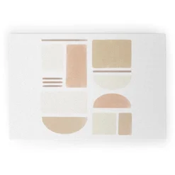 Bohomadic.Studio Geometric Shapes In Creme And Soft Pink Welcome Mat - Society6 -Adesso Store GUEST 685422ee 433b 42c8 8464 599e75acdef1