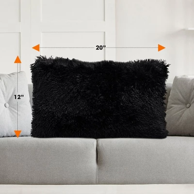 Cheer Collection Super Soft Shaggy Long Hair Throw Pillows Set Of 2 6 Cheer Collection Super Soft Shaggy Long Hair Throw Pillows Set Of 2 - Image 6