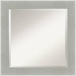 Glam Framed Bathroom Vanity Wall Mirror Linen Gray - Amanti Art -Adesso Store GUEST 6d09accd 84df 4a3f b229 03ace69ae757