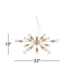 Possini Euro Design Hemingson Gold Large Chandelier 33" Wide Modern Sputnik 12-Light LED Fixture For Dining Room House Foyer Kitchen Island Entryway 13 Possini Euro Design Hemingson Gold Large Chandelier 33" Wide Modern Sputnik 12-Light LED Fixture For Dining Room House Foyer Kitchen Island Entryway -Adesso Store GUEST 6dc62696 3edd 4d7e 864f f4c76e89043b
