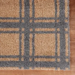 2'x3' ColorStar Prairie Grid Door Mat Khaki - Bungalow Flooring -Adesso Store GUEST 6ea73ace df69 4285 b3cf 24e2a86bf001