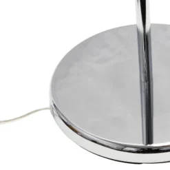 Swing Arm Floor Lamp With Glass Cylindrical Shade Chrome - Lalia Home -Adesso Store GUEST 6f2456ff 13f6 4440 94ed 9dd4a1a330ed