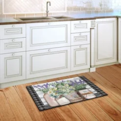 Farmhouse Flowers Spring Doormat Rustic Floral Indoor Outdoor 30" X 18" Briarwood Lane -Adesso Store GUEST 6fc4c2c1 5f13 4317 b677 4f5eee5f4629