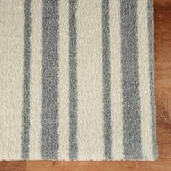 2'x3' ColorStar Timeless Stripe Door Mat Silver - Bungalow Flooring -Adesso Store GUEST 701243a4 48ef 4a2a a0db 0d5e0f0e8d9b