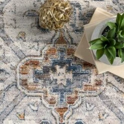 NuLOOM Addison Transitional Faded Medallion Fringe Area Rug -Adesso Store GUEST 7098d4e1 db1a 4485 8928 b5c63d882221