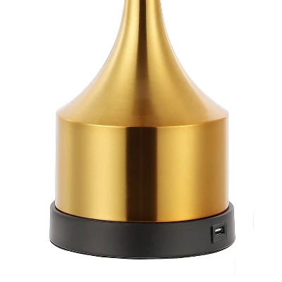 (Set Of 2) 26" Cooper Classic French Country Iron LED Table Lamp With USB Charging Port (Includes LED Light Bulb) - JONATHAN Y 7 (Set Of 2) 26" Cooper Classic French Country Iron LED Table Lamp With USB Charging Port (Includes LED Light Bulb) - JONATHAN Y - Image 7