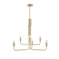 Milo 6-Light Chandelier Antique Brass - Ink+Ivy -Adesso Store GUEST 719461f1 0cca 4f4c a15a a207e0664480